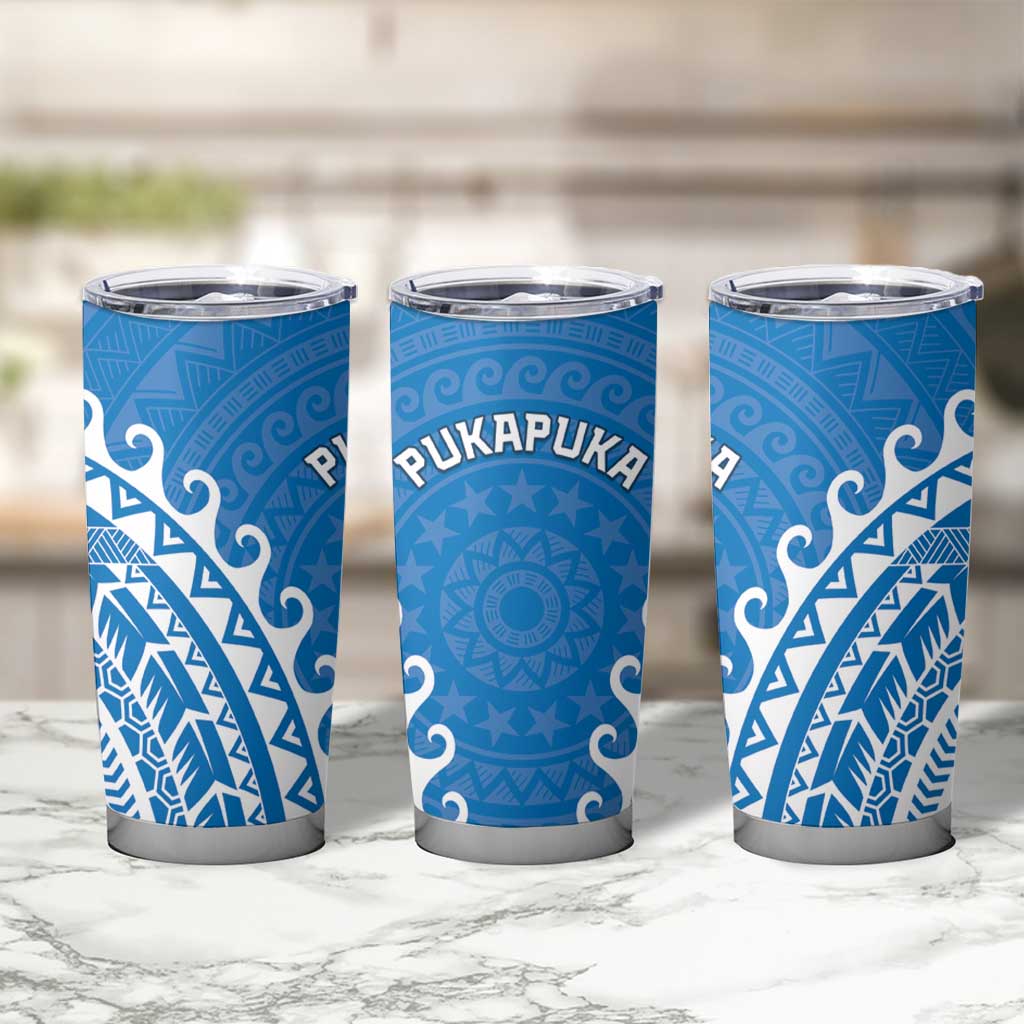 Cook Islands Pukapuka Tumbler Cup Polynesian Tribal Tattoo