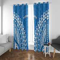 Custom Cook Islands Pukapuka Window Curtain Polynesian Tribal Tattoo