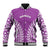 Custom Cook Islands Mangaia Baseball Jacket Polynesian Tribal Tattoo