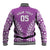 Custom Cook Islands Mangaia Baseball Jacket Polynesian Tribal Tattoo
