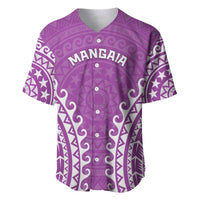 Custom Cook Islands Mangaia Baseball Jersey Polynesian Tribal Tattoo