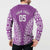 Custom Cook Islands Mangaia Button Sweatshirt Polynesian Tribal Tattoo