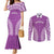 Custom Cook Islands Mangaia Couples Matching Mermaid Dress and Long Sleeve Button Shirt Polynesian Tribal Tattoo