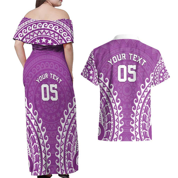(Custom Personalised) Cook Islands Women's Off Shoulder Sweater Simple Style LT16 main image 0