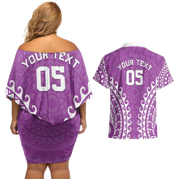 Vegeta Dragon Ball Summer Theme Couples Matching Off Shoulder Short Dress and Hawaiian Shirt with Hawaiian Shirt Sunglasses Shenron and Ocean Wave Background TS04 main image 1