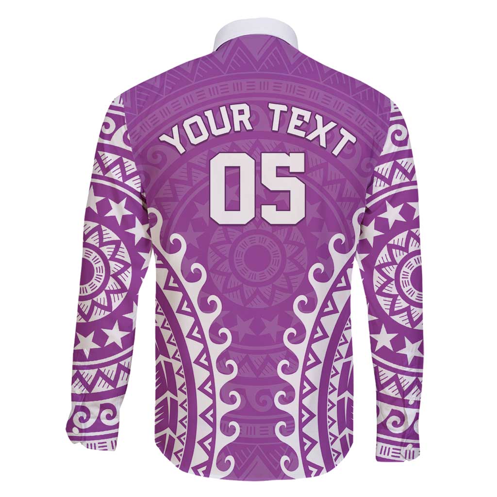 Custom Cook Islands Mangaia Family Matching Long Sleeve Bodycon Dress and Hawaiian Shirt Polynesian Tribal Tattoo