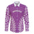 Custom Cook Islands Mangaia Family Matching Off The Shoulder Long Sleeve Dress and Hawaiian Shirt Polynesian Tribal Tattoo