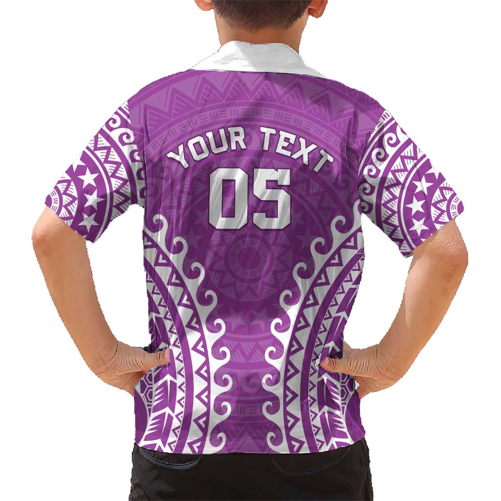 Custom Cook Islands Mangaia Family Matching Short Sleeve Bodycon Dress and Hawaiian Shirt Polynesian Tribal Tattoo LT05 - Polynesian Pride