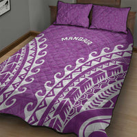 Custom Cook Islands Mangaia Quilt Bed Set Polynesian Tribal Tattoo