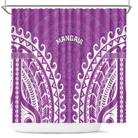 Custom Cook Islands Mangaia Shower Curtain Polynesian Tribal Tattoo