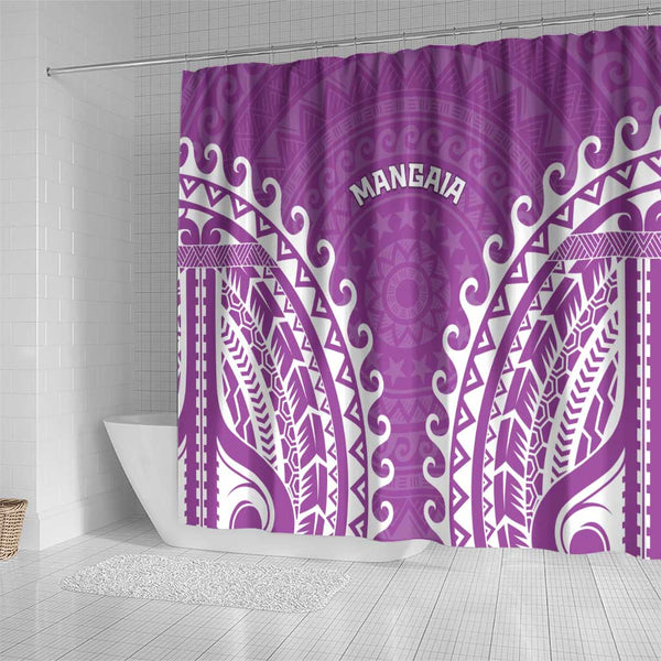 Solomon Islands Shower Curtain Polynesian Coat Of Arms Tropical
