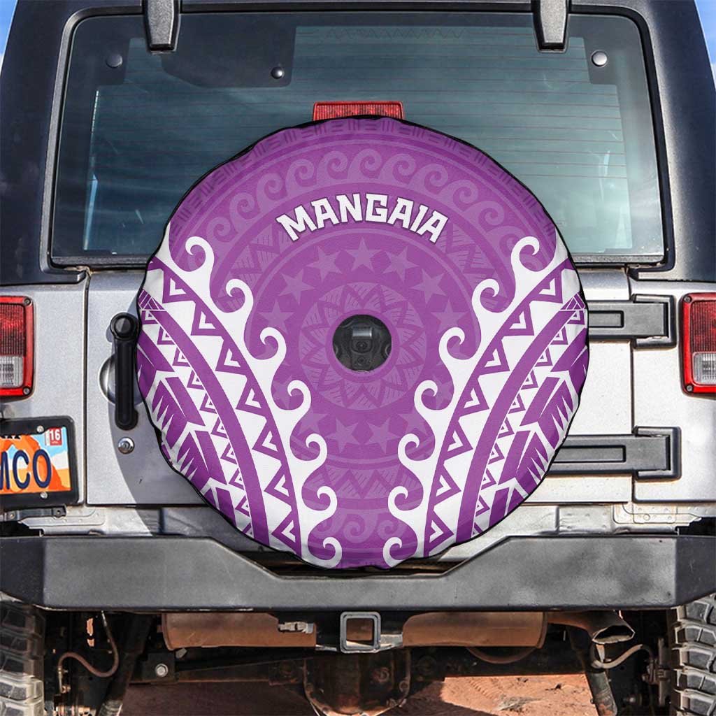 Custom Cook Islands Mangaia Spare Tire Cover Polynesian Tribal Tattoo