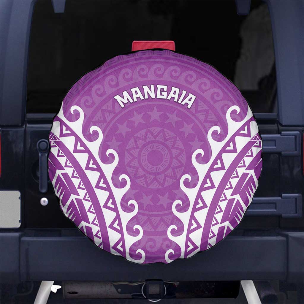 Custom Cook Islands Mangaia Spare Tire Cover Polynesian Tribal Tattoo