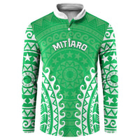 Custom Cook Islands Mitiaro Button Sweatshirt Polynesian Tribal Tattoo