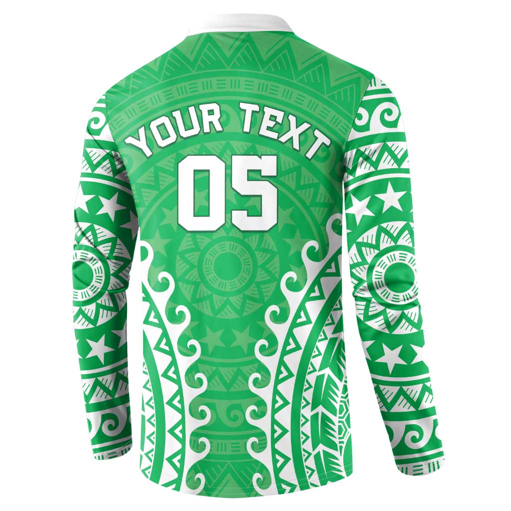 Custom Cook Islands Mitiaro Button Sweatshirt Polynesian Tribal Tattoo