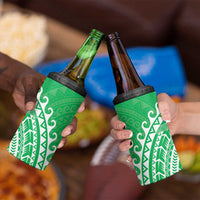 Cook Islands Mitiaro 4 in 1 Can Cooler Tumbler Polynesian Tribal Tattoo