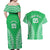 Custom Cook Islands Mitiaro Couples Matching Off Shoulder Maxi Dress and Hawaiian Shirt Polynesian Tribal Tattoo