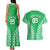 Custom Cook Islands Mitiaro Couples Matching Tank Maxi Dress and Hawaiian Shirt Polynesian Tribal Tattoo