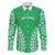 Custom Cook Islands Mitiaro Family Matching Off The Shoulder Long Sleeve Dress and Hawaiian Shirt Polynesian Tribal Tattoo
