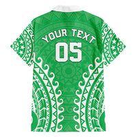 Custom Cook Islands Mitiaro Family Matching Puletasi and Hawaiian Shirt Polynesian Tribal Tattoo