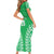 Custom Cook Islands Mitiaro Family Matching Short Sleeve Bodycon Dress and Hawaiian Shirt Polynesian Tribal Tattoo