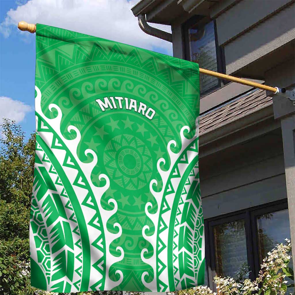 Custom Cook Islands Mitiaro Garden Flag Polynesian Tribal Tattoo