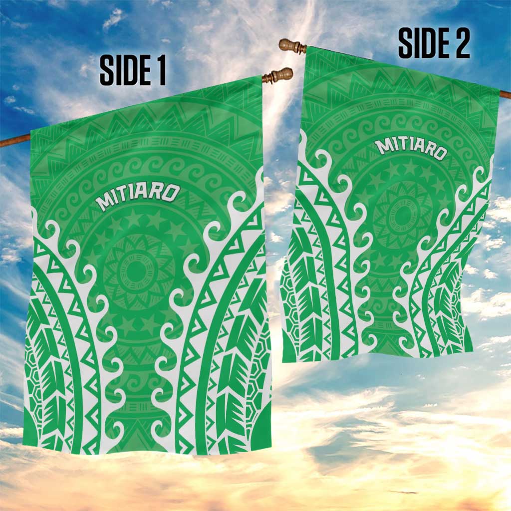 Custom Cook Islands Mitiaro Garden Flag Polynesian Tribal Tattoo