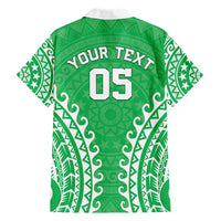 Custom Cook Islands Mitiaro Hawaiian Shirt Polynesian Tribal Tattoo