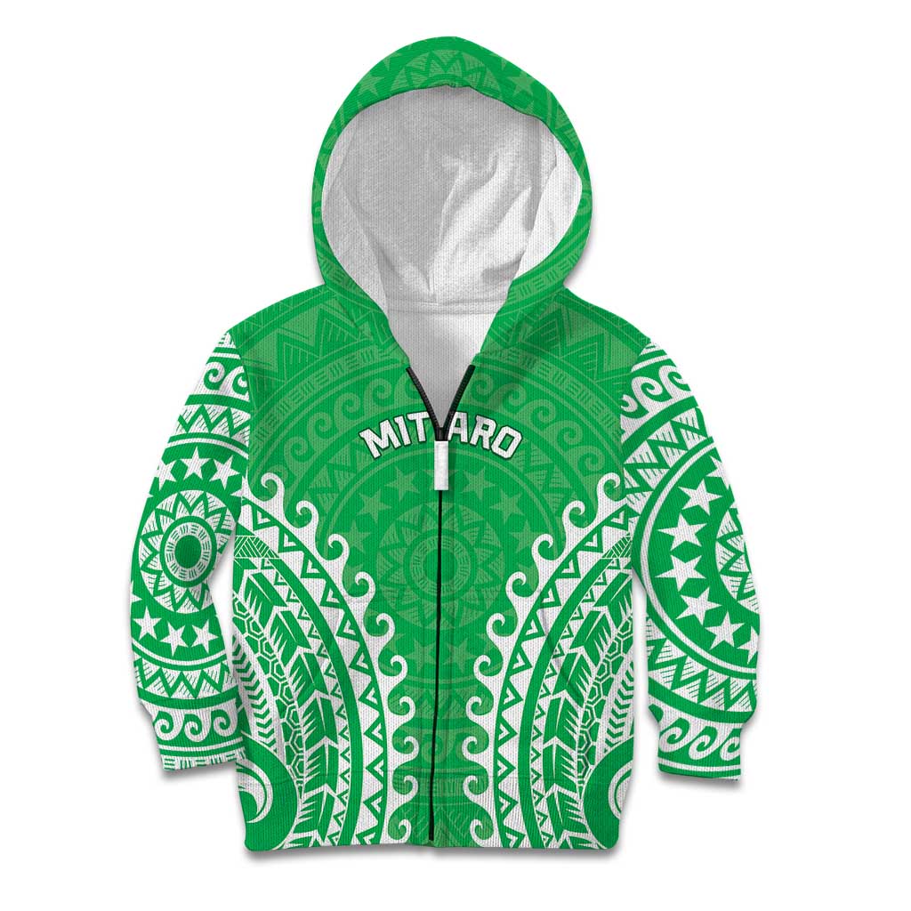 Custom Cook Islands Mitiaro Kid Hoodie Polynesian Tribal Tattoo
