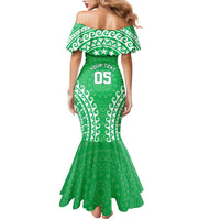 Custom Cook Islands Mitiaro Mermaid Dress Polynesian Tribal Tattoo