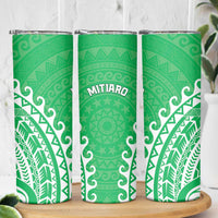 Cook Islands Mitiaro Skinny Tumbler Polynesian Tribal Tattoo