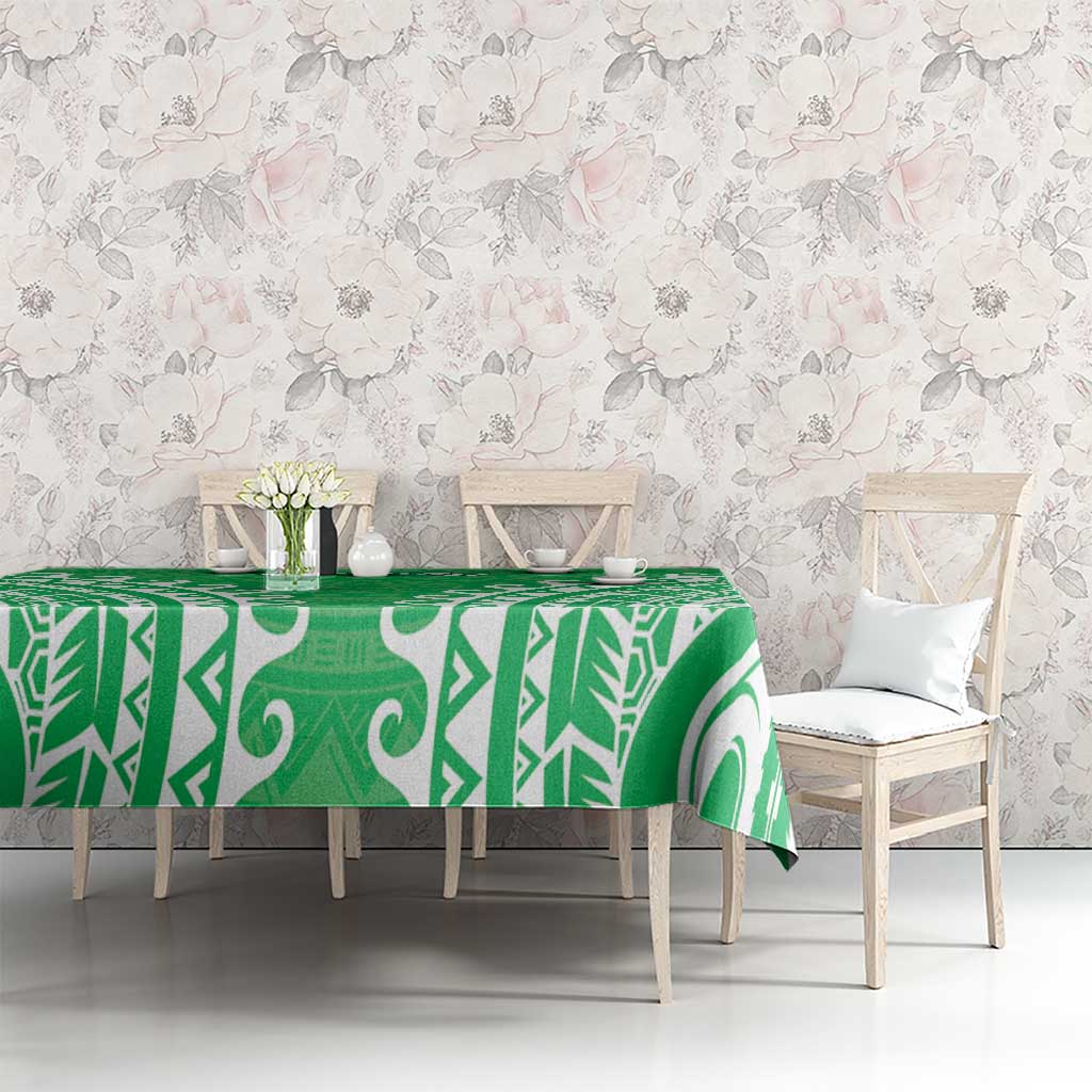 Custom Cook Islands Mitiaro Tablecloth Polynesian Tribal Tattoo