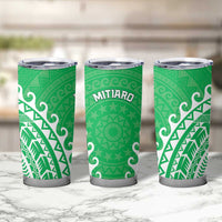 Cook Islands Mitiaro Tumbler Cup Polynesian Tribal Tattoo