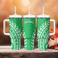 Cook Islands Mitiaro Tumbler With Handle Polynesian Tribal Tattoo