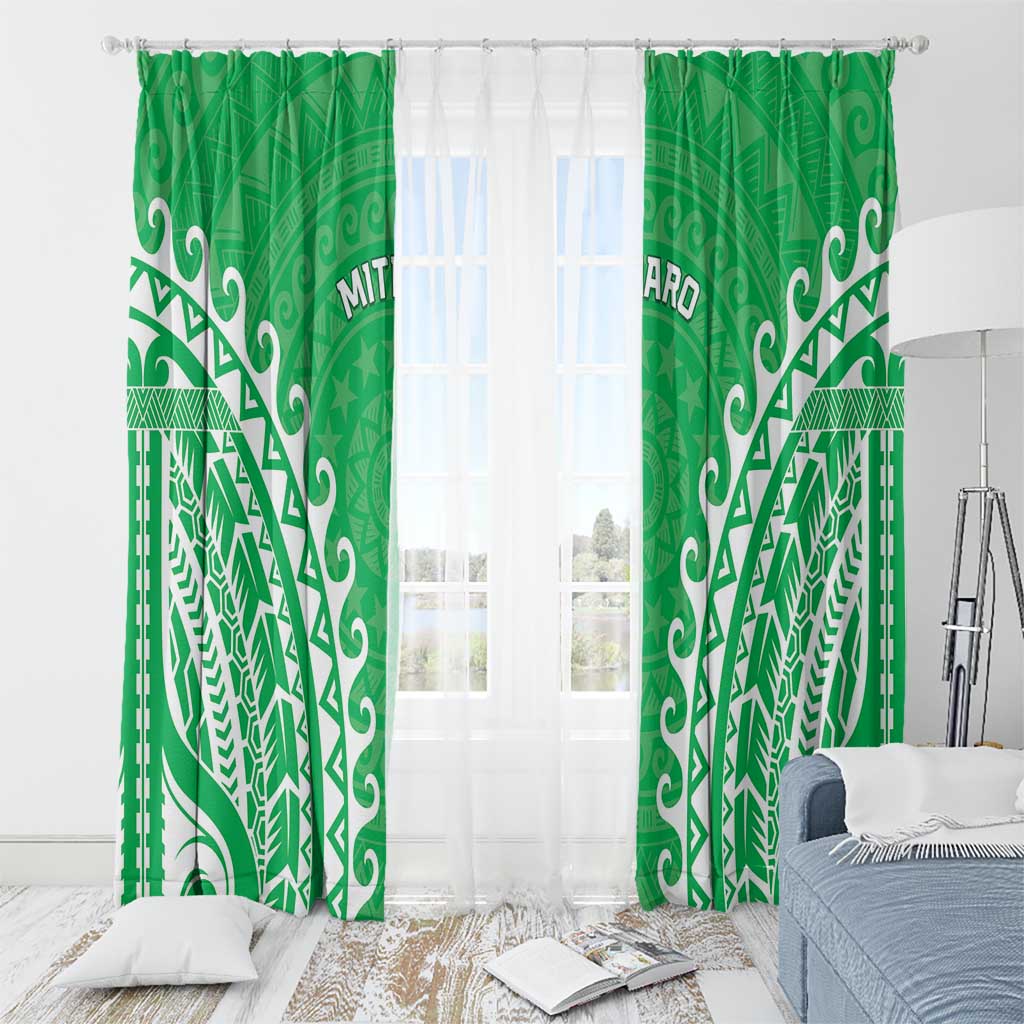 Custom Cook Islands Mitiaro Window Curtain Polynesian Tribal Tattoo