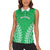 Custom Cook Islands Mitiaro Women Sleeveless Polo Shirt Polynesian Tribal Tattoo