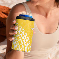 Cook Islands Aitutaki 4 in 1 Can Cooler Tumbler Polynesian Tribal Tattoo