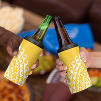 Cook Islands Aitutaki 4 in 1 Can Cooler Tumbler Polynesian Tribal Tattoo