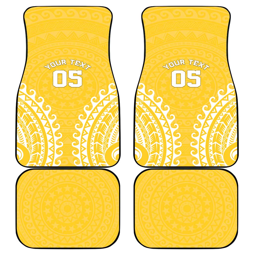 Custom Cook Islands Aitutaki Car Mats Polynesian Tribal Tattoo