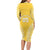 Custom Cook Islands Aitutaki Family Matching Long Sleeve Bodycon Dress and Hawaiian Shirt Polynesian Tribal Tattoo