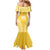 Custom Cook Islands Aitutaki Family Matching Mermaid Dress and Hawaiian Shirt Polynesian Tribal Tattoo