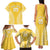 Custom Cook Islands Aitutaki Family Matching Tank Maxi Dress and Hawaiian Shirt Polynesian Tribal Tattoo