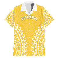 Custom Cook Islands Aitutaki Hawaiian Shirt Polynesian Tribal Tattoo