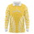 Custom Cook Islands Aitutaki Long Sleeve Polo Shirt Polynesian Tribal Tattoo