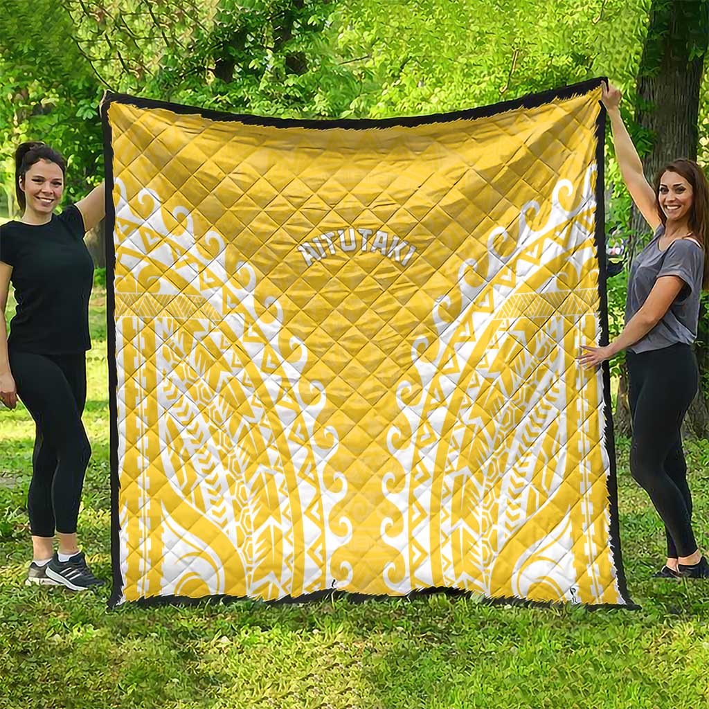 Custom Cook Islands Aitutaki Quilt Polynesian Tribal Tattoo