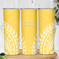 Cook Islands Aitutaki Skinny Tumbler Polynesian Tribal Tattoo