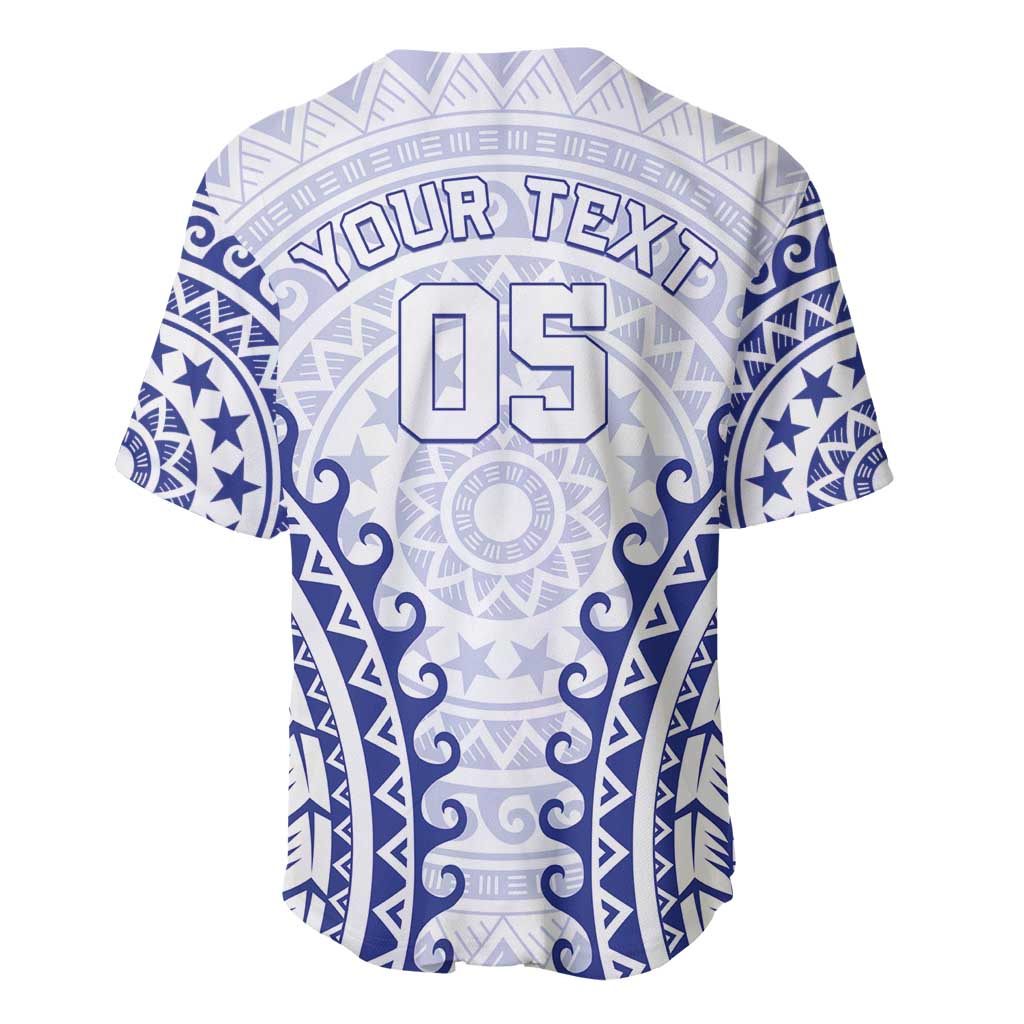 Custom Cook Islands Palmerston Baseball Jersey Polynesian Tribal Tattoo