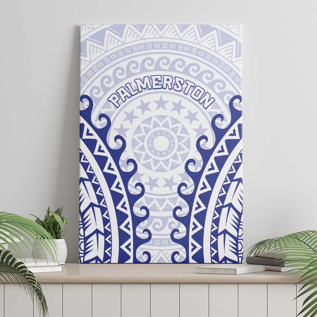 Custom Cook Islands Palmerston Canvas Wall Art Polynesian Tribal Tattoo