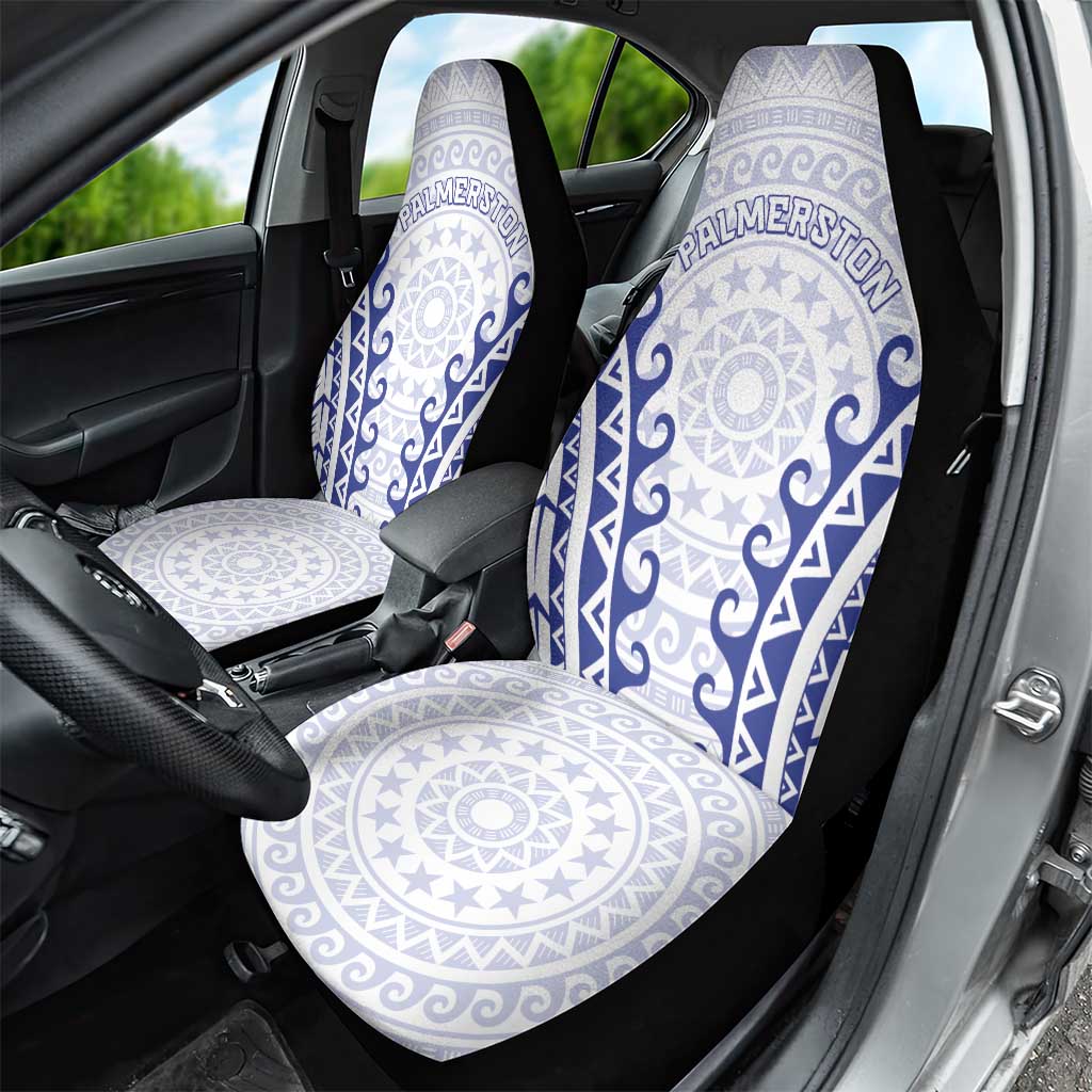 Custom Cook Islands Palmerston Car Seat Cover Polynesian Tribal Tattoo
