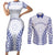 Custom Cook Islands Palmerston Couples Matching Short Sleeve Bodycon Dress and Long Sleeve Button Shirt Polynesian Tribal Tattoo